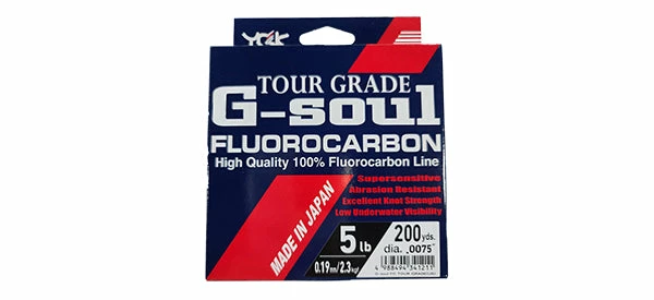 YGK Flourocarbon Line G-Soul Tour Grade Fluorocrabon