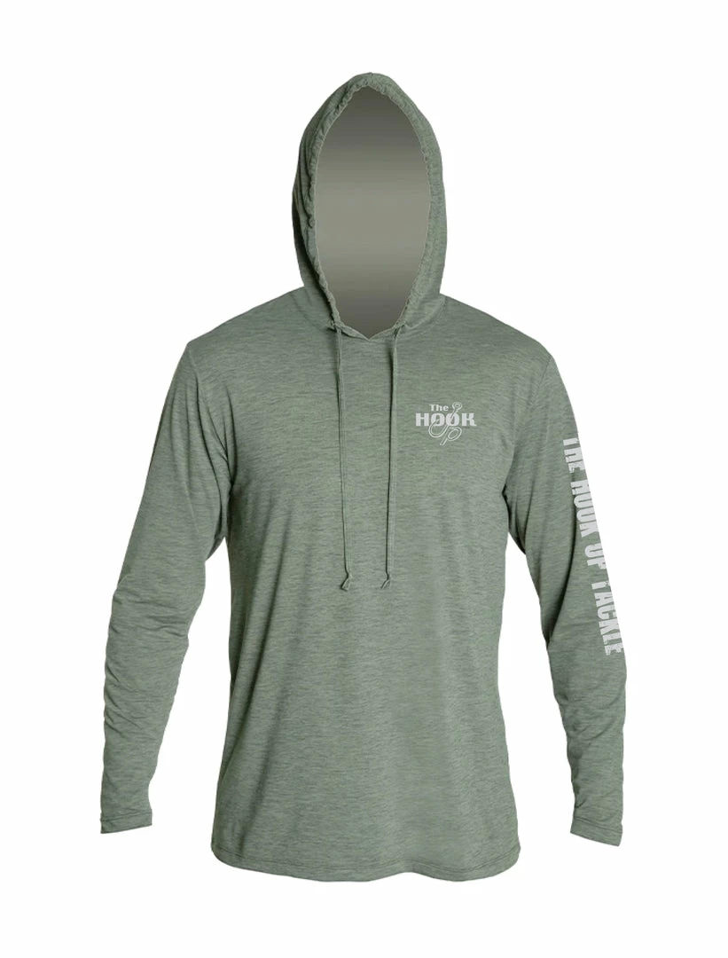 The Hook Up Tackle Logo Anetik Low Pro Tech Hoody Sun Protection Clothing