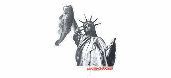Working Class Zero Liberty Bass Sticker Stickers