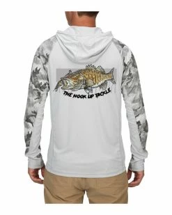 Simms Sun Protection Clothing Solarflex Hoody Custom Logo