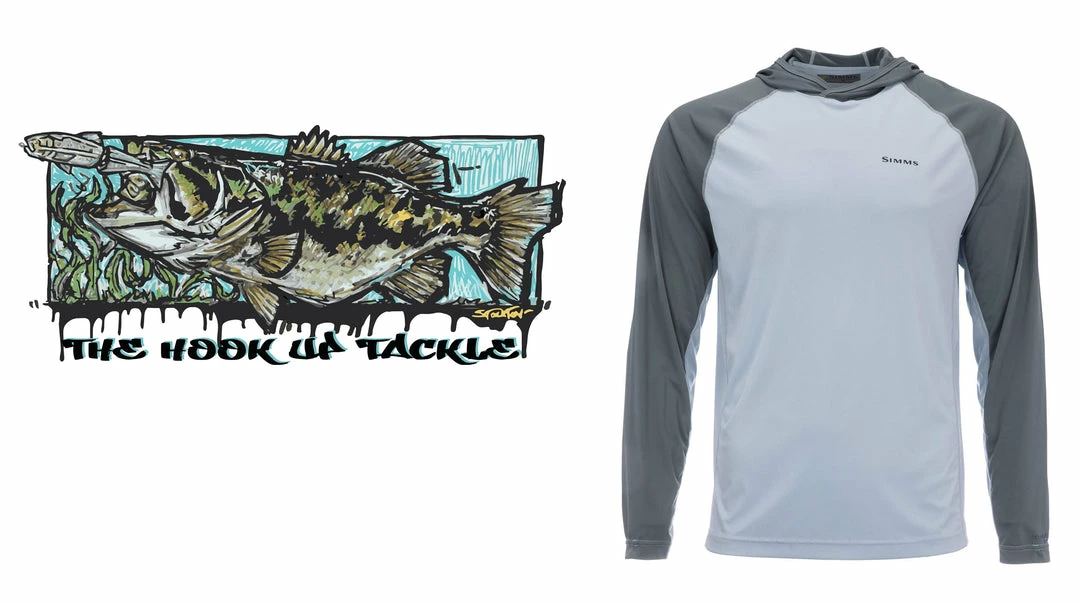 Simms Sun Protection Clothing Solarflex Hoody Custom Logo