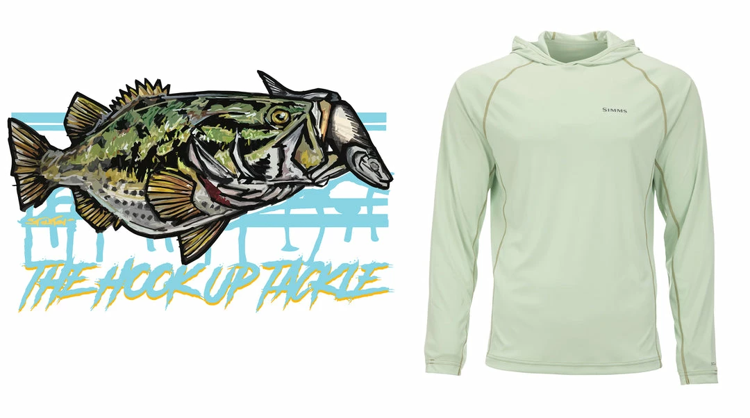 Simms Sun Protection Clothing Solarflex Hoody Custom Logo