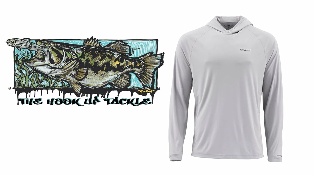 Simms Sun Protection Clothing Solarflex Hoody Custom Logo