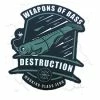 Working Class Zero Weapons Of Bass Destruction Sticker Stickers