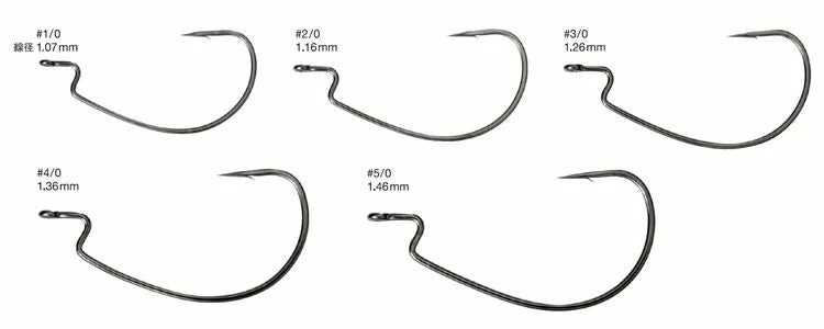 Nogales Offset Master Heavy Wide Worm Hooks