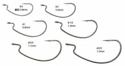 Nogales Worm Hooks Offset Master Power Bait Finesse